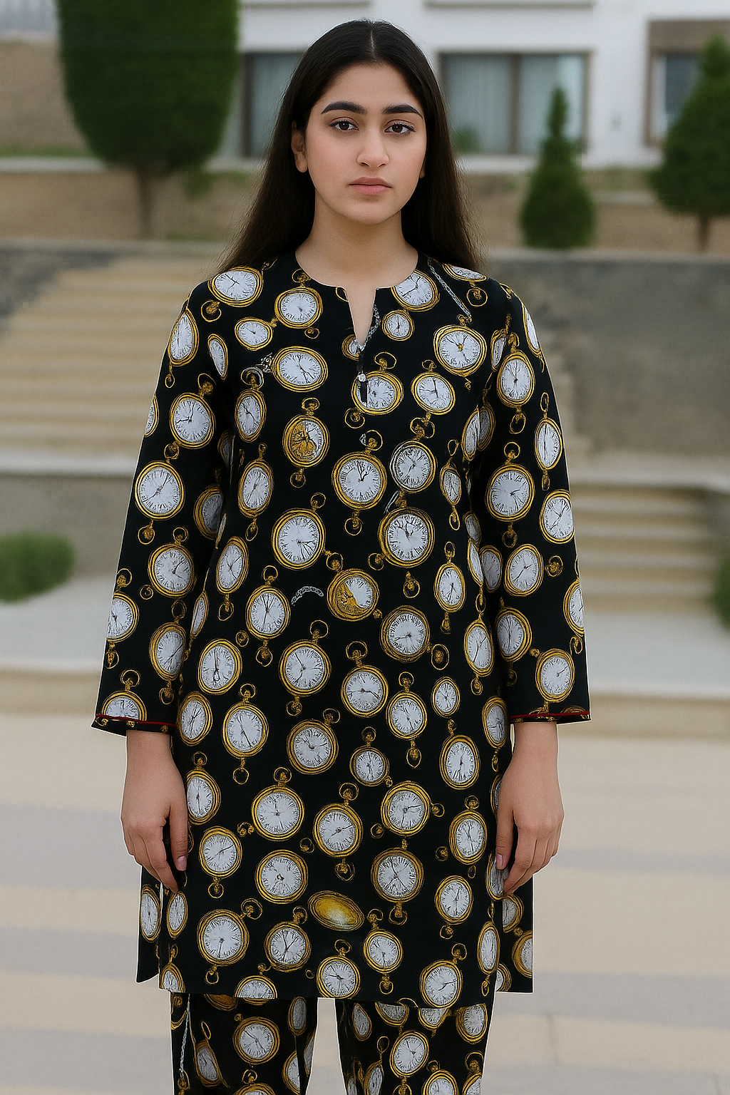 2025-FLORAL PRINTS 2PC SUMMER WEAR